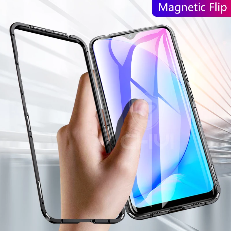 Chyi Магнитная Крышка для Vivo y17 чехол из прозрачного стекла жесткая накладка на