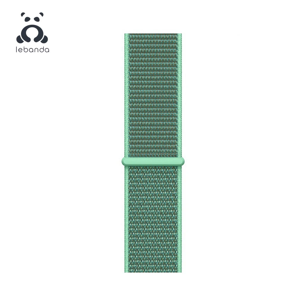 Lebanda Sport loop для apple watch 5, 4, 3, 2, 1, ремешок для iwatch 38, 40, 42, 44 мм, тканый нейлоновый ремешок, Аляска, синий - Цвет ремешка: Spearmint