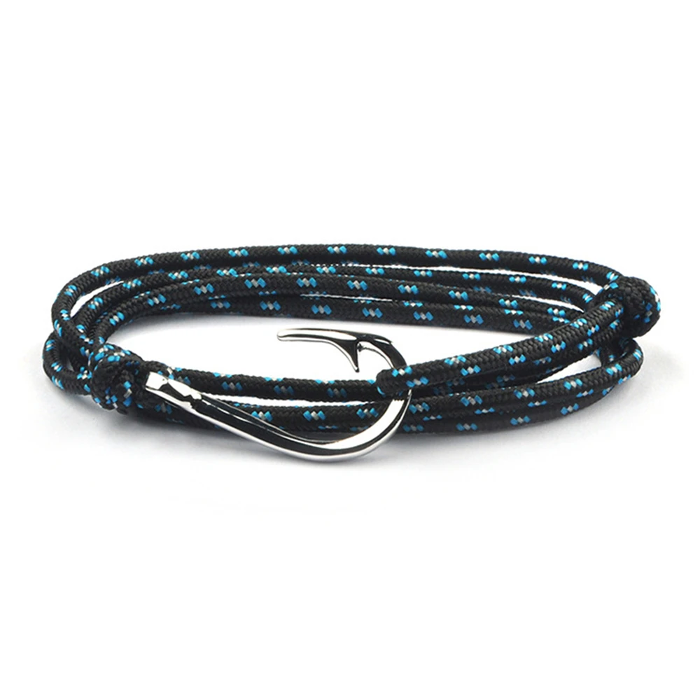 CUTEECO многослойный веревочный браслет с крючком для рыбы pulseras hombre hope морской якорь