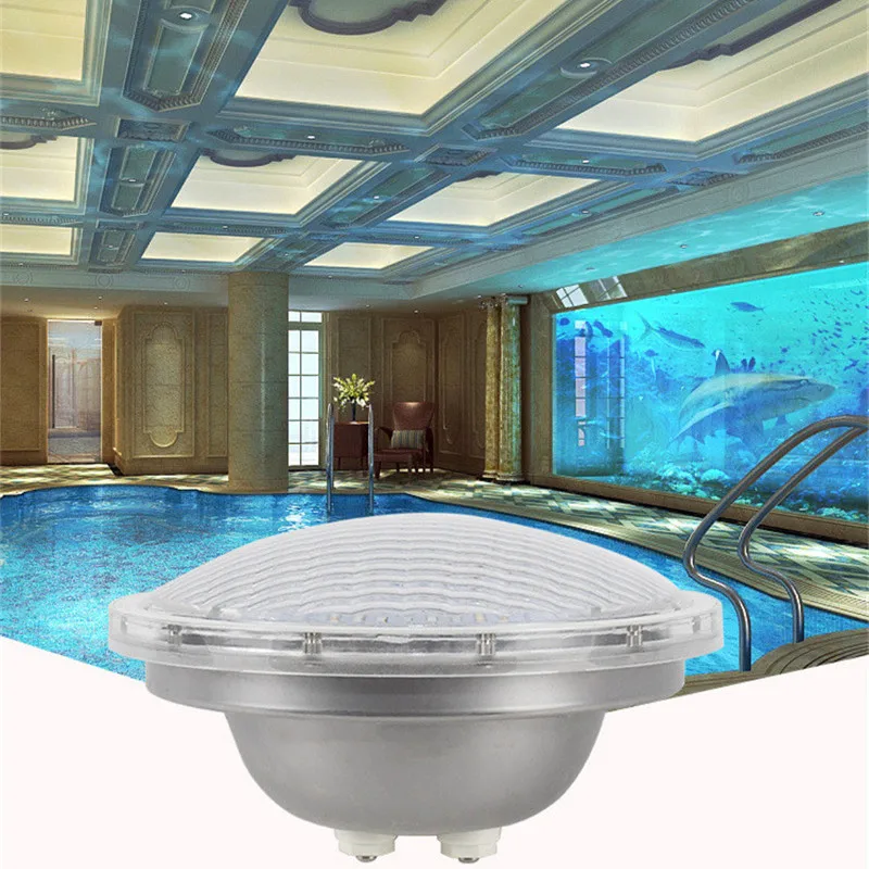 

Led Swimming Pool Light Outdoors Waterproof IP68 Fountain Lamp Par 56 12V 25W Colourful Pool Spotlights Lamp Foco Led Piscina