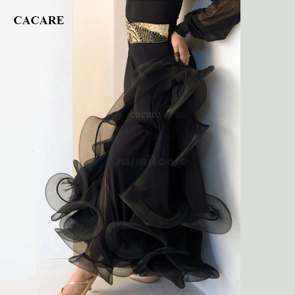 Chic and Elegant Ballroom Skirts Modern Dance Wear Stage Costume Clothes for Women Waltz Wear Costume Clothing D0530 Customize