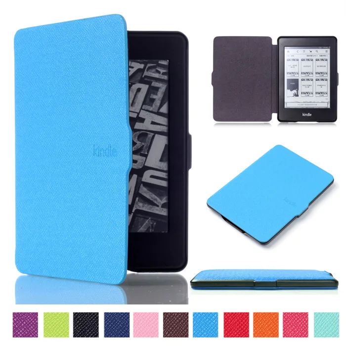 Магнитный чехол SlimShell для Amazon Kindle Paperwhite до, тонкий чехол для Amazon Kindle Paperwhite 1 2 3 Чехол - Цвет: Skyblue