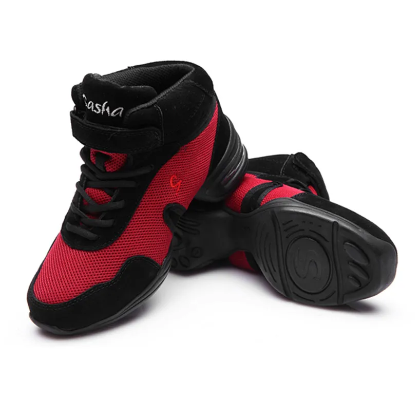 Free Shipping Air Curshion Mesh Red Jazz Shoes Dance Sneakers Woman