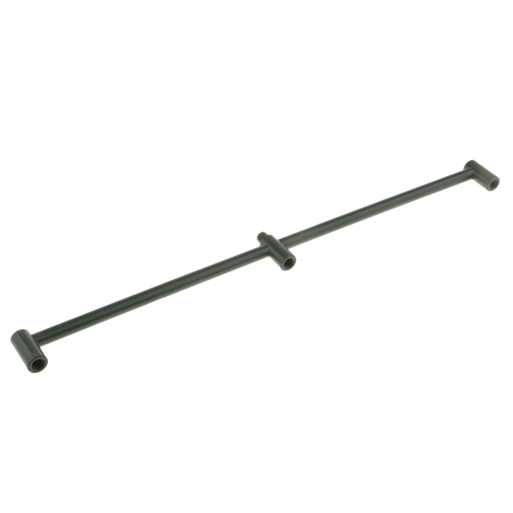 Metal Fishing Tackle Buzz Bar for 3 Rods M3/8 Standard Thread Fit All Fishing Rods Rest Head 15.9''