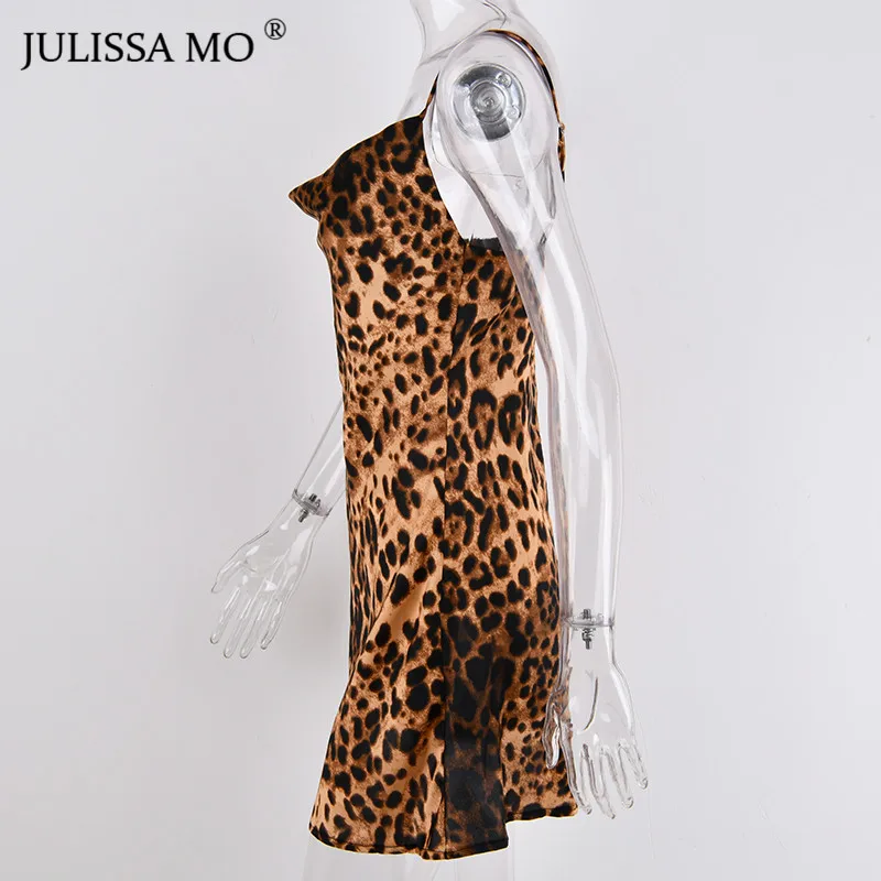 Julissa mo леопардовое сексуальное облегающее платье для женщин без бретелек с открытой спиной осеннее платье Femme Бандажное платье для вечеринок платье Vestidos