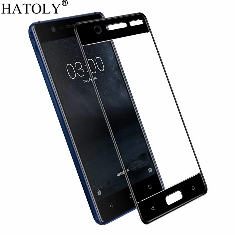 Закаленное стекло HATOLY для Nokia 5 2 шт. Защита экрана полное покрытие TA 1008 1030 3D пленка
