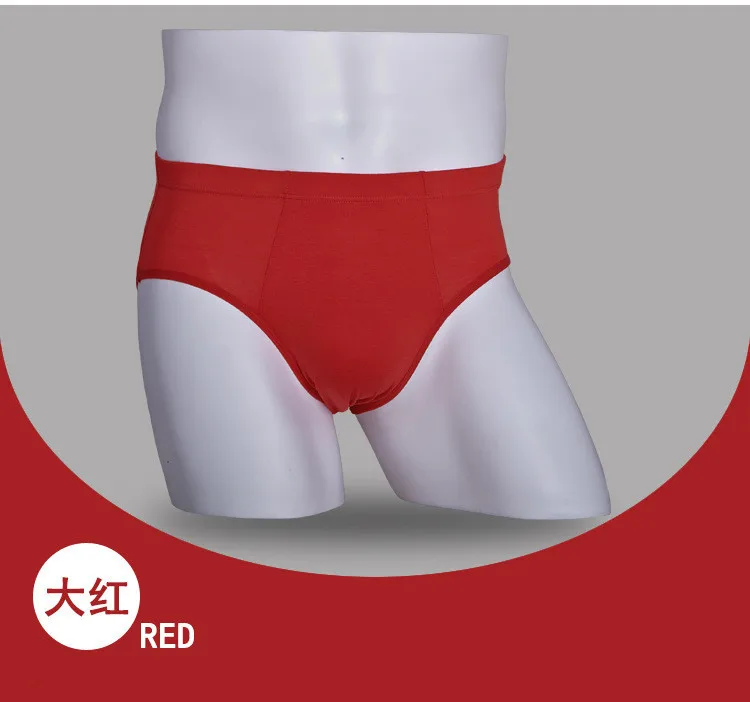 Top Qaulity ! Men Briefs Underwear Underpant Bamboo Fiber Brief 5pcs/lot  Free Shipping