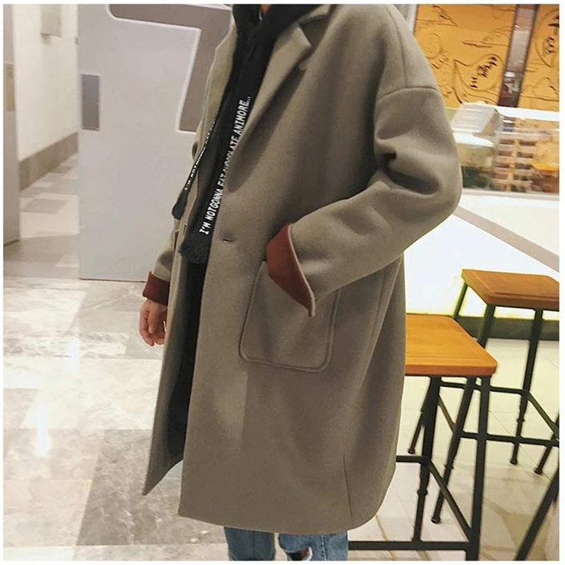 2019 Winter Fashion Loose Casual Men Coats Wool Blends Overcoats Cashmere Long Windbreaker Outerwear Clothes M-2XL DS50820 2019 Winter Fashion Loose Casual Men Coats Wool Blends Overcoats Cashmere Long Windbreaker Outerwear Clothes M-2XL DS50820
