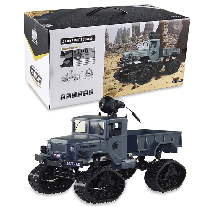 

FY001B 1/16 2.4G 4WD RC Car with Camera Brushed Off-Road Truck Snow Tires Car With Front Light remote control Car Toys