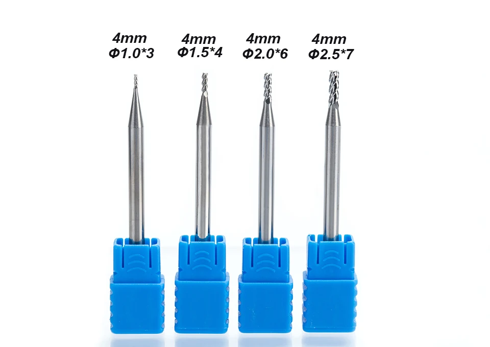 HUHAO 1 шт. 3 твердокарбидные стержни заканчивающаяся мельницей для Алюминий CNC фреза HRC45 Вольфрам стальной роутер биты фрезерный станок с ЧПУ
