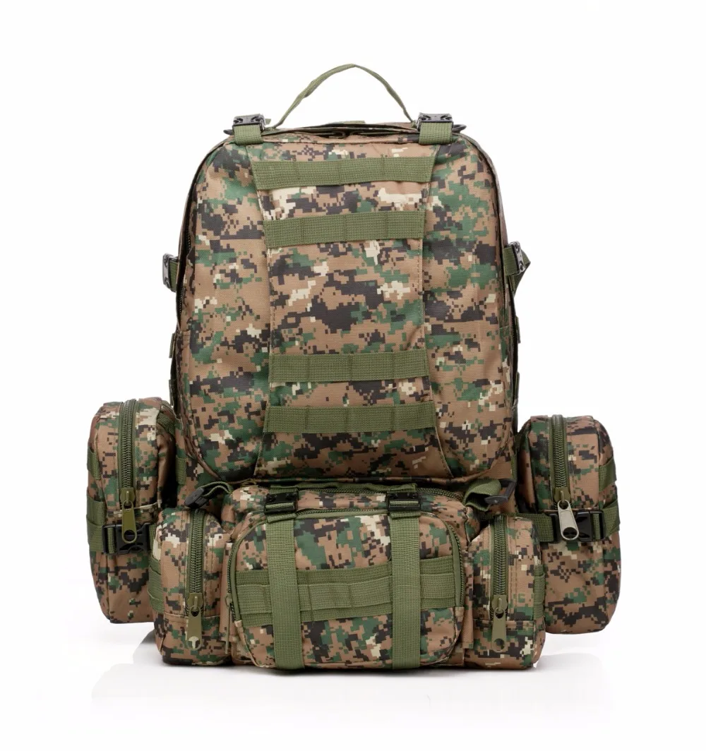 50L Molle тактический рюкзак водонепроницаемый 600D штурмовой наружный туристический спортивный небольшой рюкзак военной расцветки Рюкзаки рюкзаки охотничья сумка
