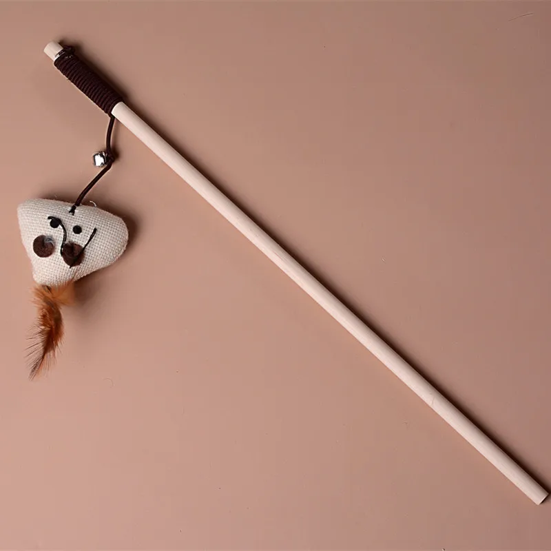 Деревянные игрушки для кошек Pole Mice Mouse Tease Cats Rods Plaything экологические модные