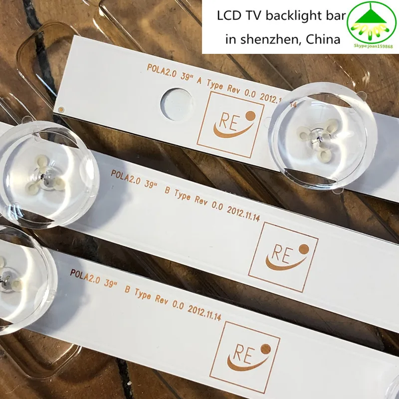 8 шт светодиодный подсветка полосы 9 лампы для LG 39 "ТВ LG 39LN5100 INN0TEK POLA2.0 39 39LN5300 39LA620S POLA 2,0 39LN5400 HC390DUN-VCFP1