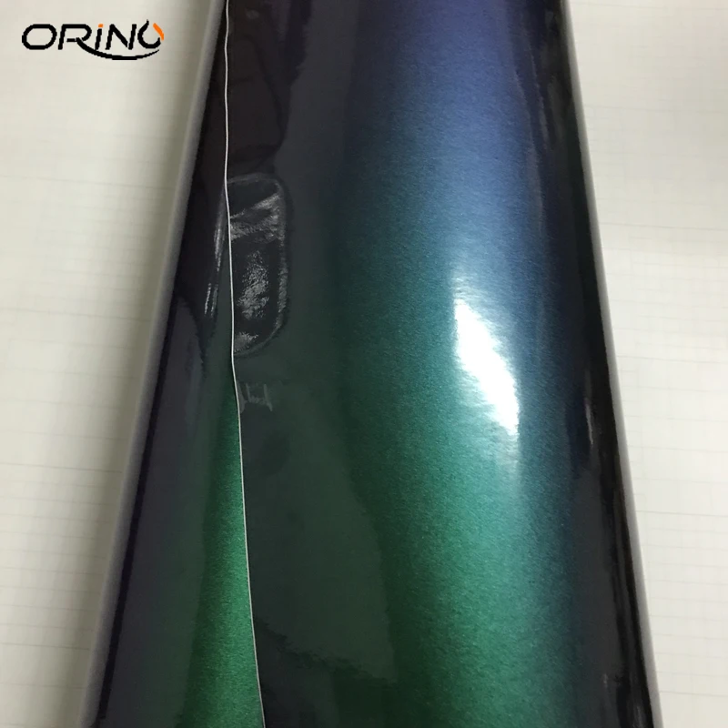 Glossy pearl metallic chameleon vinyl film wrap-4