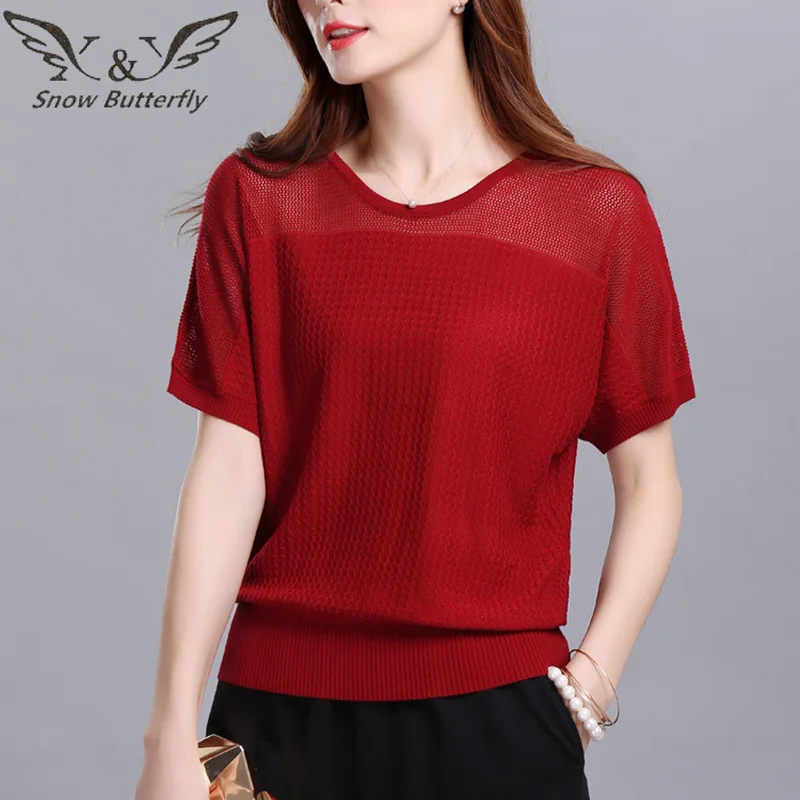 

2019 Summer Blouse Women's Fashio Clothes Korean Sty Female Short Sleeve Hollow Elegant Ladies Tops Shirts Woman Feminine 079
