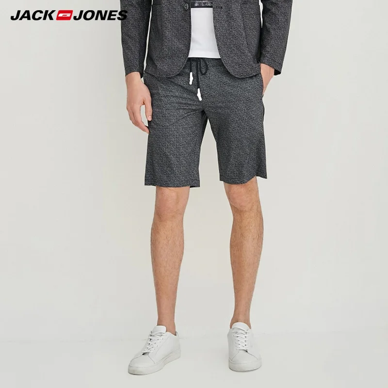 JackJones мужские летние обтягивающие повседневные короткие брюки с принтом |