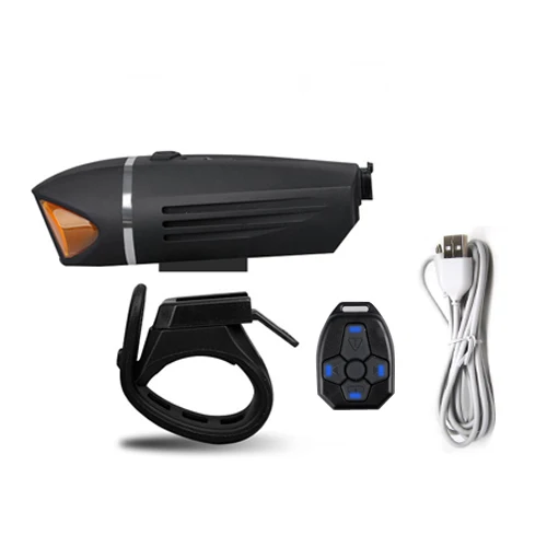 NEWBOLER, 350 люмен, велосипедный флэш-светильник, Противоугонный велосипедный передний светильник, сигнал поворота, USB перезаряжаемый светодиодный фонарь, велосипедный рог, MTB, головной светильник - Цвет: Set 1