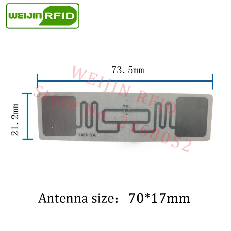 Alien 9662 1000pcs per roll UHF RFID wet inlay 860-960MHZ Higgs3 915M EPC C1G2 ISO18000-6C,can be used to RFID tag and label Alien 9662 1000pcs per roll UHF RFID wet inlay 860-960MHZ Higgs3 915M EPC C1G2 ISO18000-6C,can be used to RFID tag and label