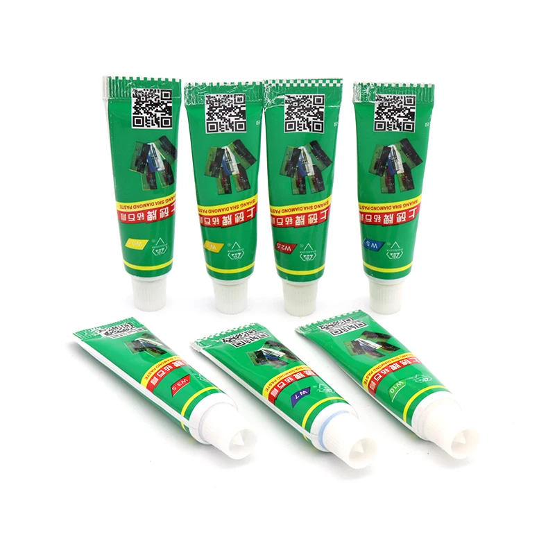 High Quality 12pcs W0.5-W40 Diamond Abrasive Grinding Polishing Paste Needle Tube Lapping Compound Metal Jade Amber Buffing Tool