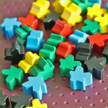 8 PCS Carcassonne Wooden Pawns Board Game Pieces 5 Colors Meeples DIY Good Quality 8 PCS Carcassonne Wooden Pawns Board Game Pieces 5 Colors Meeples DIY Good Quality