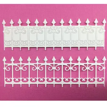 

Gate Fence Edge Carbon Decorative Paper Cards Template Scrapbooking Embossing Dies Cut Stencils DIY Handcrafts Decorative Cards