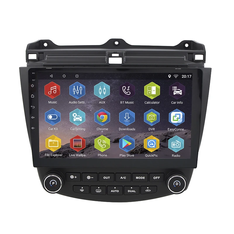Автомобильная магнитола 10 1 дюйма с gps навигацией на Android 7.0.0 для Honda Accord 7 2003 2007