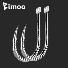 Bimoo 20 шт./пакет Экстра сильный хвостовик кованый крючок для ловли карпа высокоуглеродистой стали снаряжение рыболовное крючки