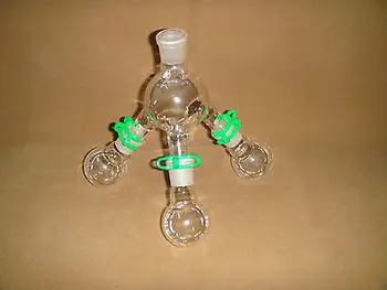 

Lab Short-path Distillation Receiver with Three 50ML Flasks,24/29,lab Glassware