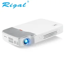 Rigal RD605 DLP Mini Projector Android 5.1 (Optional) WiFi Bluetooth 4.0 Battery HDMI Active 3D Video LED Projector 2500 Lumens