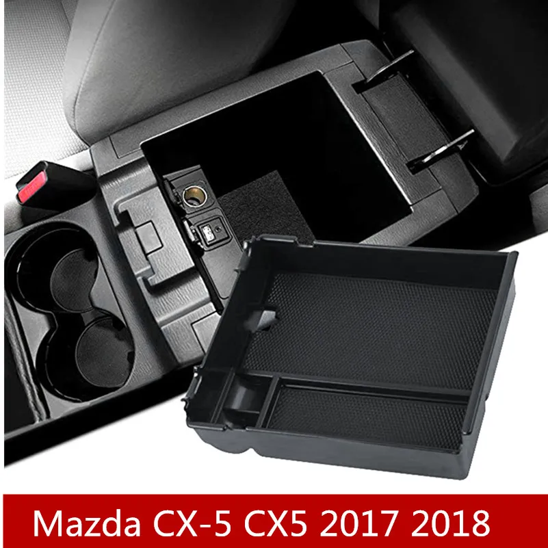 

Car Central Console Armrest Box Storage Container Organizer Holder Case Tray For Mazda CX-5 CX5 2017 2018 AT Accessories