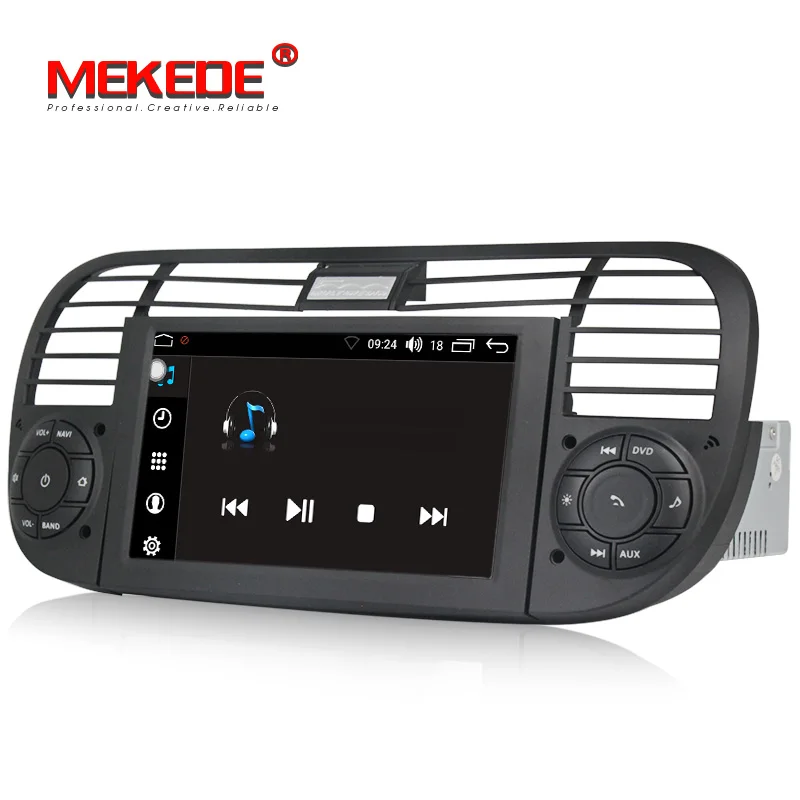 Flash Deal Car Multimedia player PX5 Android 8.0 car dvd gps player navigation for  FIAT 500 2007-2016  head unit with BT WIFI 3G 2G RAM 5