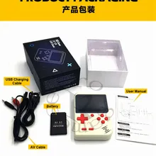 Новая мини портативная игровая консоль подарок 8 бит 2,8 дюйма цветной ЖК-дисплей Детский Цветной игровой плеер встроенный 168 игр 800 мАч большой аккумулятор