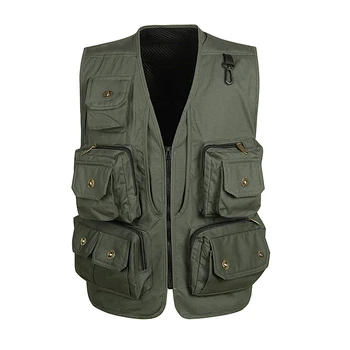 

b Men's Multi-pocket Photography Vest Outdoors Travels Vests 2018 New Autumn Winter Photographer Shooting Vest with Many Pocket