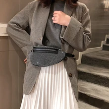 Женская сумка на талию со стразами, модная блестящая поясная сумка, роскошная нагрудная сумка с цепочкой, кожаный ремень, карман для телефона, новая сумка на плечо