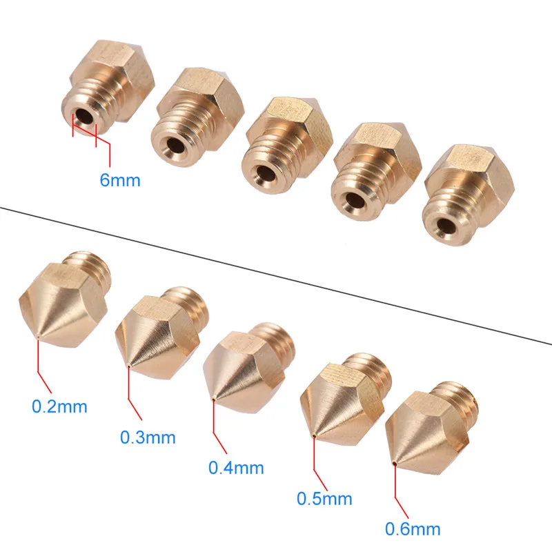 

Brass Nozzle Extruder 3D Printer Head 0.4mm Output for 1.75mm & 3mm Filament for Makerbot Anet i3
