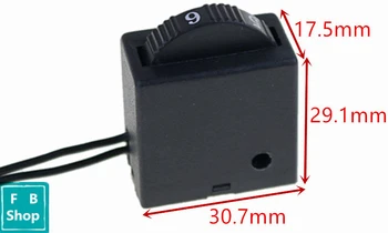 

1pcs Electric Power Tool Plastic Speed Controller Switch FA-8/1FE 5E4 6 Positions Color Randomly