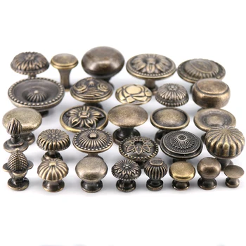 

1x Single Hole Antique Bronze Drawer Pulls Handles Kitchen Cabinet Pulls Knobs