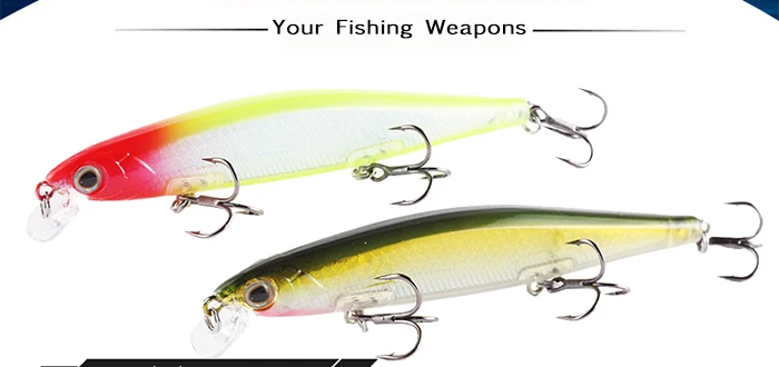 Jerk Trout Wobblers Fishing Lure Minnow Rattlin 11cm 13g 10pcs Artificial Bait 0.2-1.5m Salmon Peche Bass Peche Fishing Tackle (2)