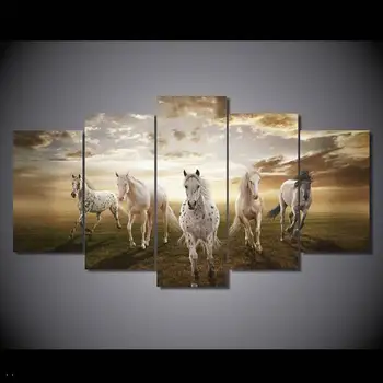 

Canvas Art Printed Horses Animal Cloud Horse Painting Canvas Print Room Decor Print Poster Picture Canvas Free Shipping/91155