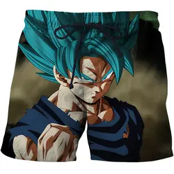 2019 бренд быстрое высыхание доска Косплэй Dragon Ball Z мужской шорты штаны из сетчатого материала мужские шорты для плавания для теннис
