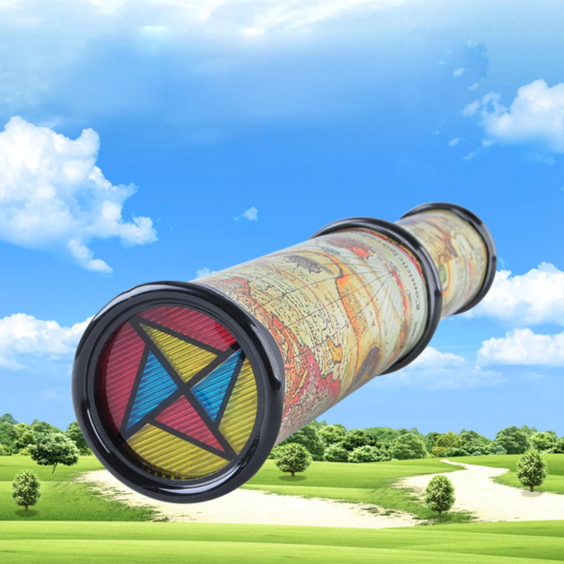 

30CM Rotating Stretchable Magic Kaleidoscopes Adjustable Colorful World Preschool Toys Kid Children Fancy Colored World