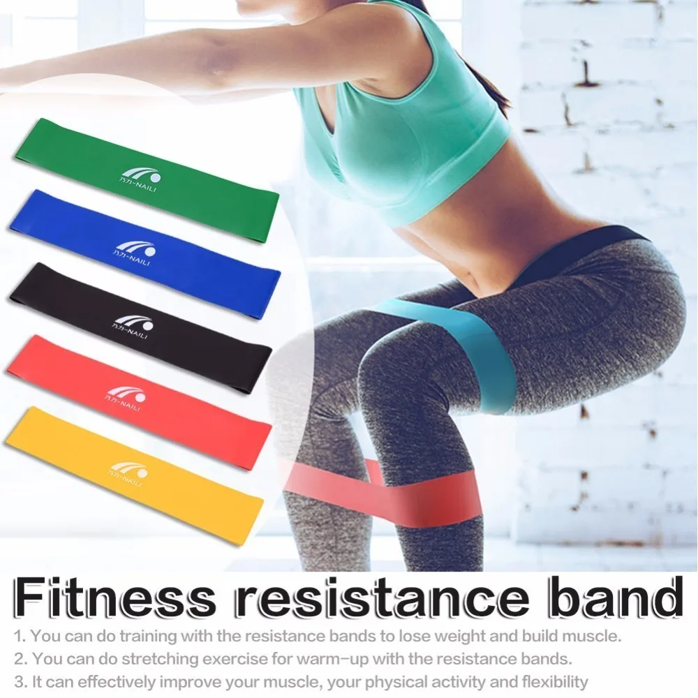 5 Levels Yoga Resistance Bands Fitness Equipment Latex Rubber Loop