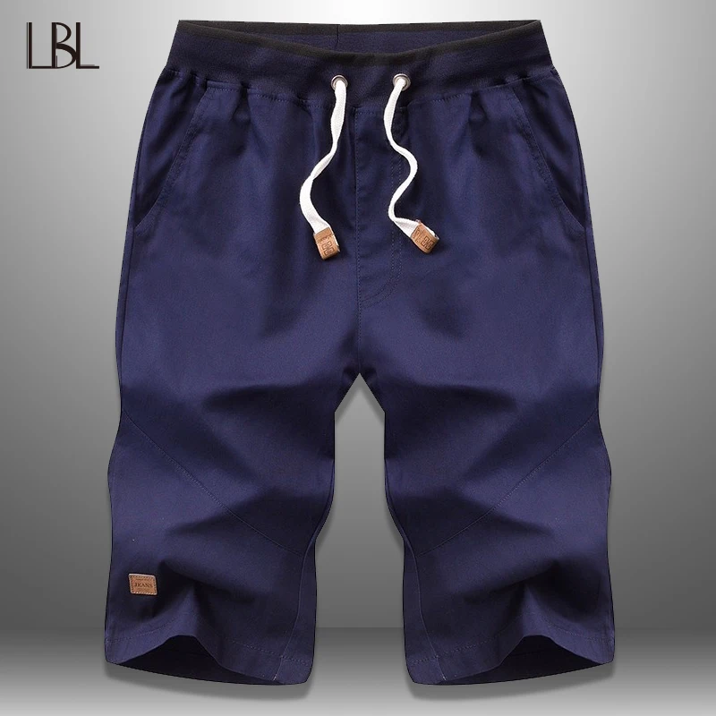 LBL повседневные мужские шорты Карго летние однотонные мужские воздухопроницаемые пляжные шорты короткие спортивные штаны мужская верхняя