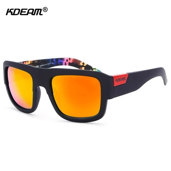 

KDEAM Patchwork Designer Sunglasses Polarized Protect Eyes Polaroid Sun Glasses With Brand Case