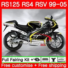 Корпус для Aprilia глянцевый черный RS 125 1999 2000 2001 2002 2003 2005 84SH3 RS4 RS-125 RSV125 RS125 99 00 01 02 03 04 05 обтекатели