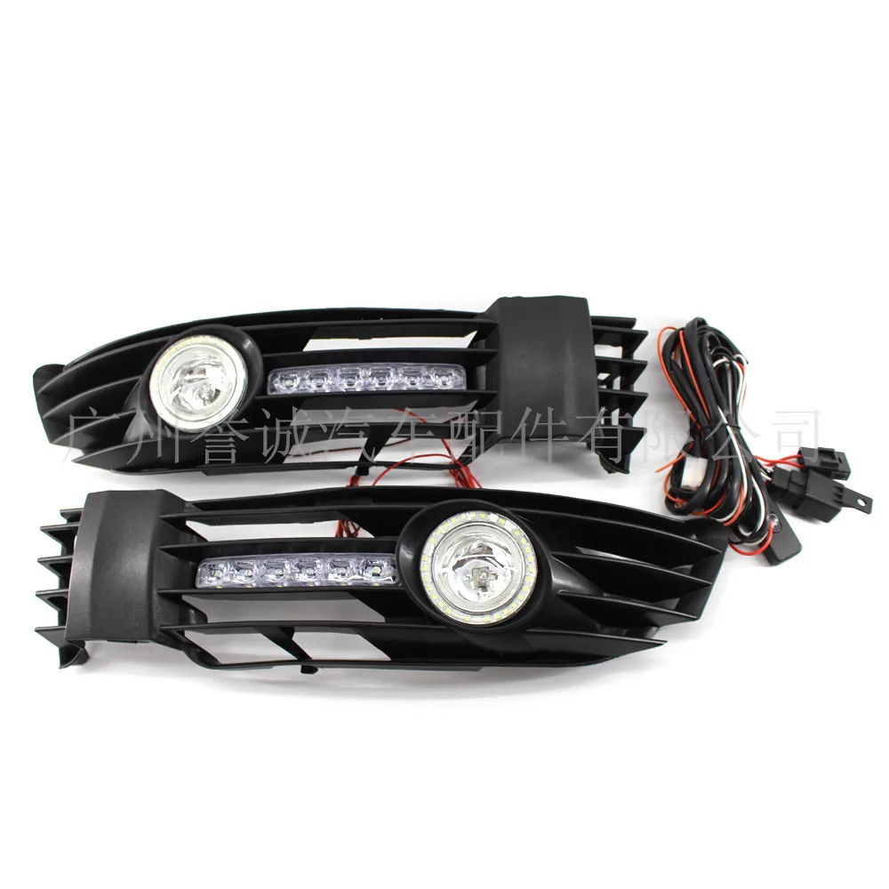 

For 01-05 year Volkswagen Passat B5.5 Installation of fog lamps Angel Aperture Day Lights Fog Frame Grid 2pcs