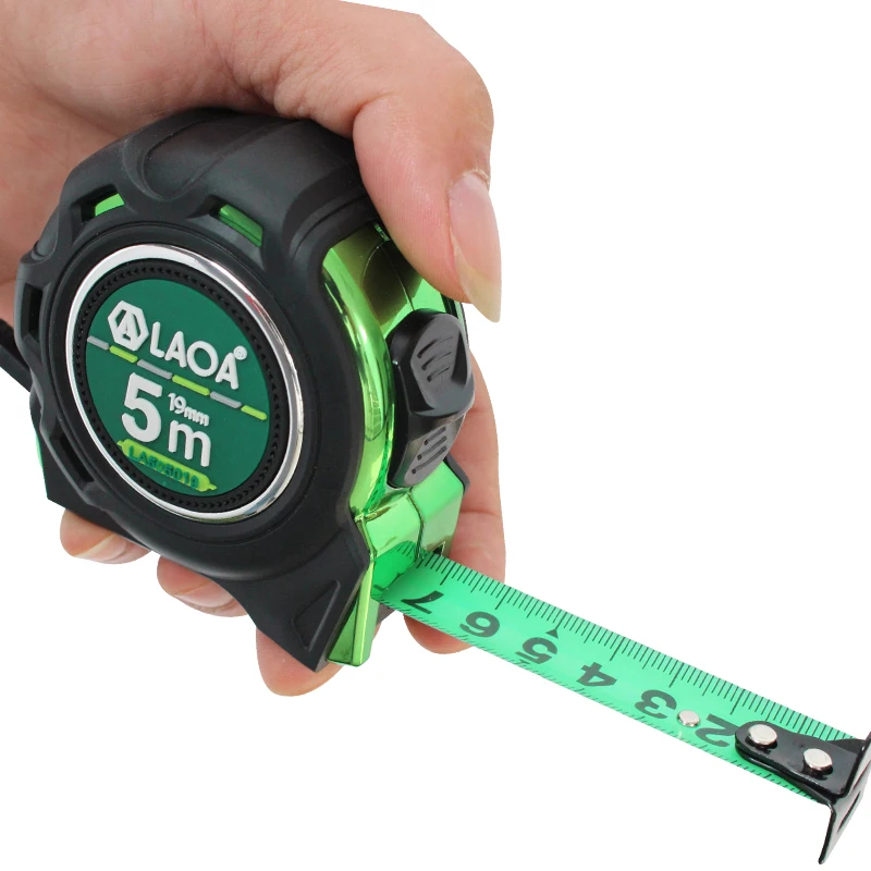Tape Measure LAOA Mn Steel Tape Measure 3/5/7.5/10m Portable Roulette Double-sided Steel Tape Waterproof Distance Measuring Wood Working Tool