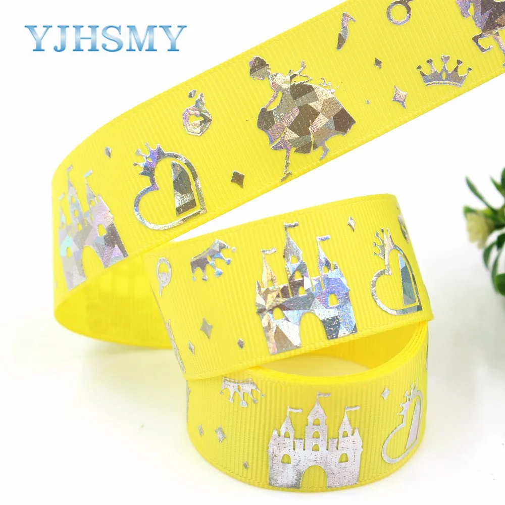 YJHSMYG-G-18512-179(1 '') 25 мм 5 ярдов/лот вспышка горячего тиснения печатная лента, аксессуары лямки, материалы для ручных поделок