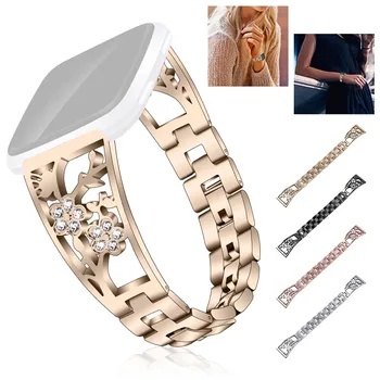 

Smartwatch Smartband Strap Replacement Stainless Steel Bracelet Band Straps For fitbit versa/versa Lite Smart Watch Straps Bands