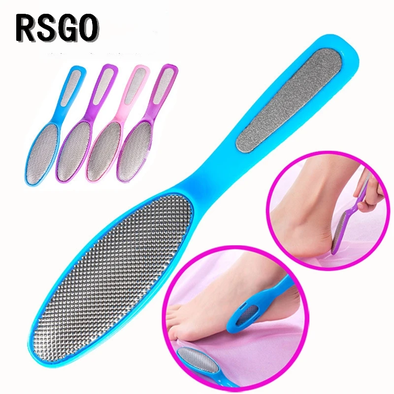 

RSGO Hand Foot File Remove Feet Dead Skin Scrubber Stainless Steel Feet Pedicure Rasp Manicure Nail Tools